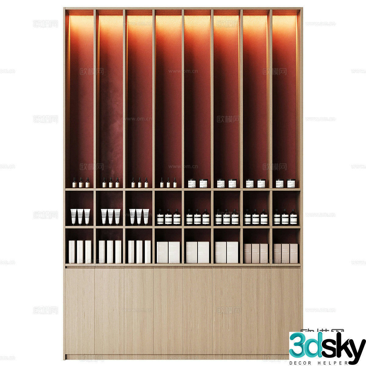 New Chinese tea cabinet 3D model