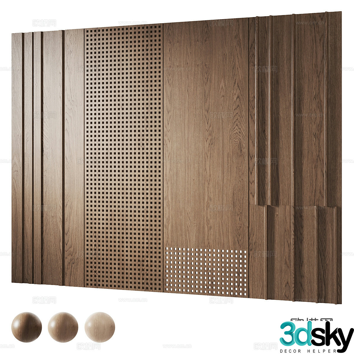 Background wall 3d model