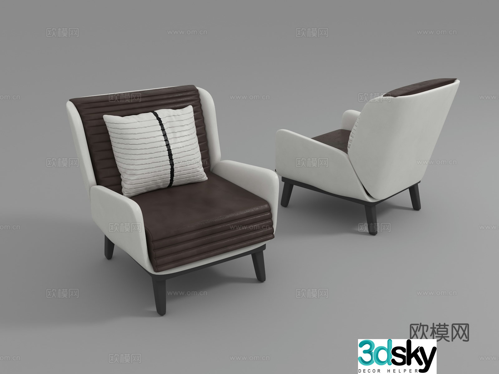 Modern leisure chair 3d model
