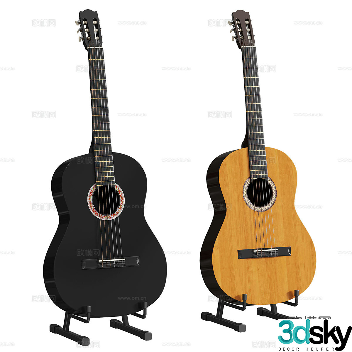 Guitar 3d model