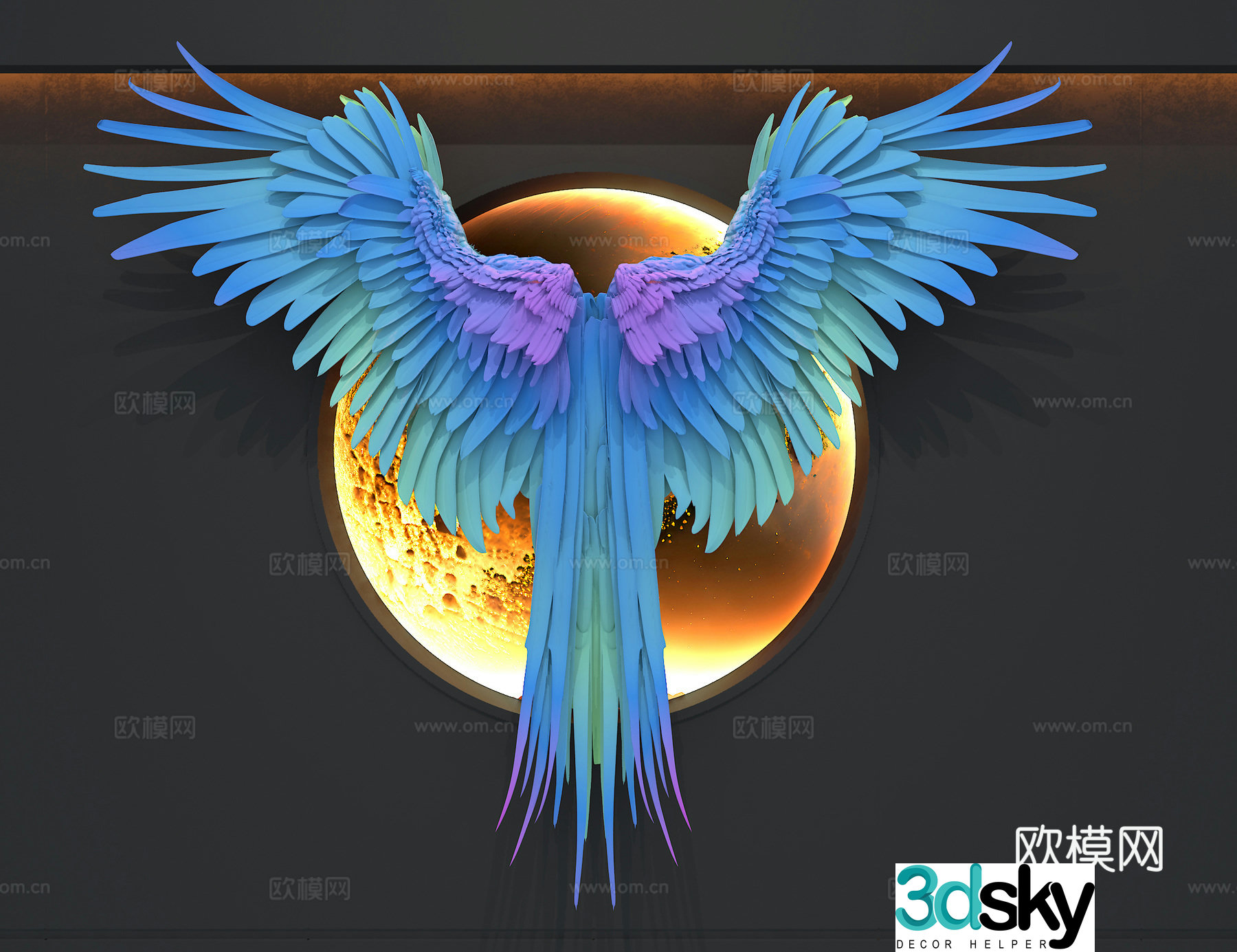 Wings 3d model