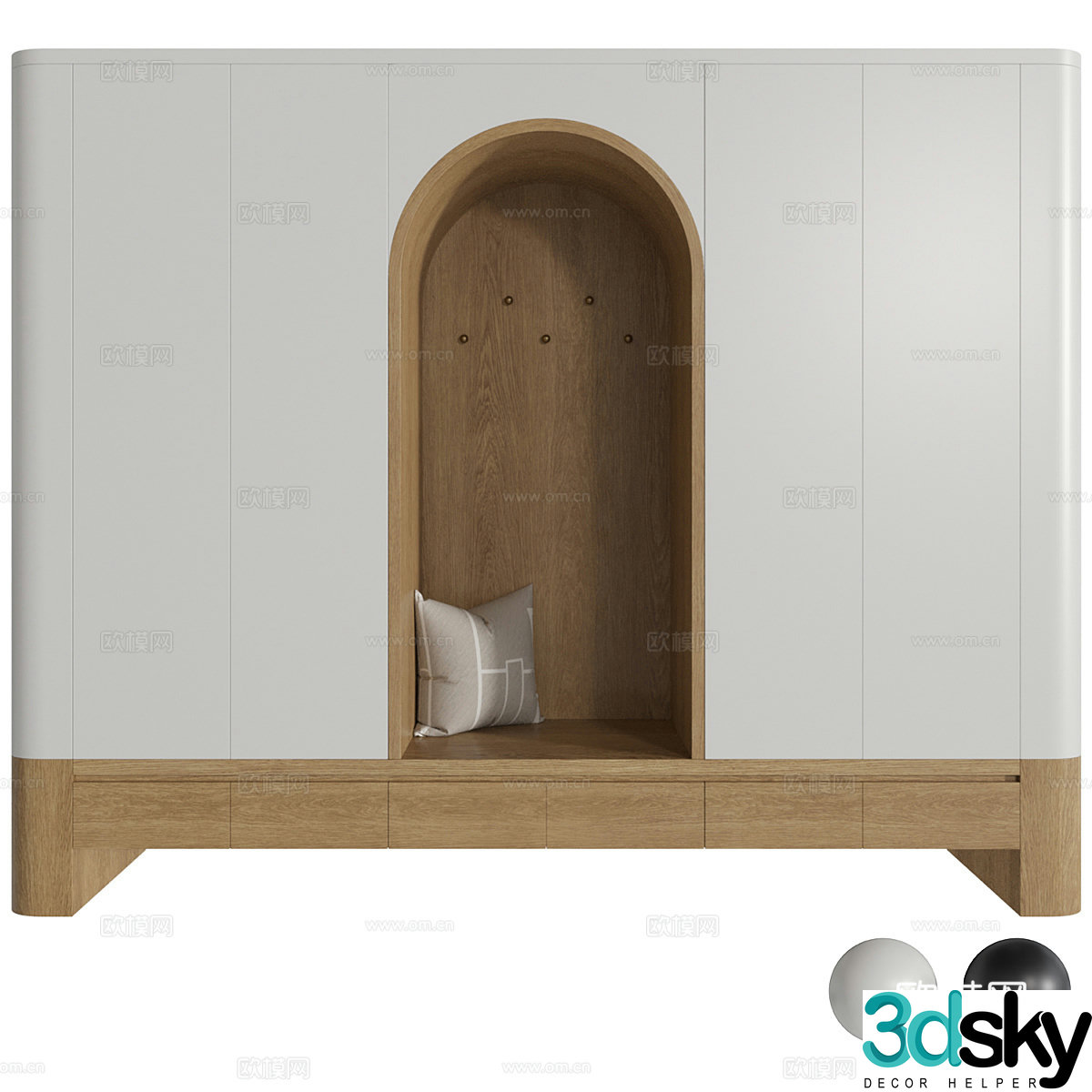 Modern Nordic Card Sofa 3D Model