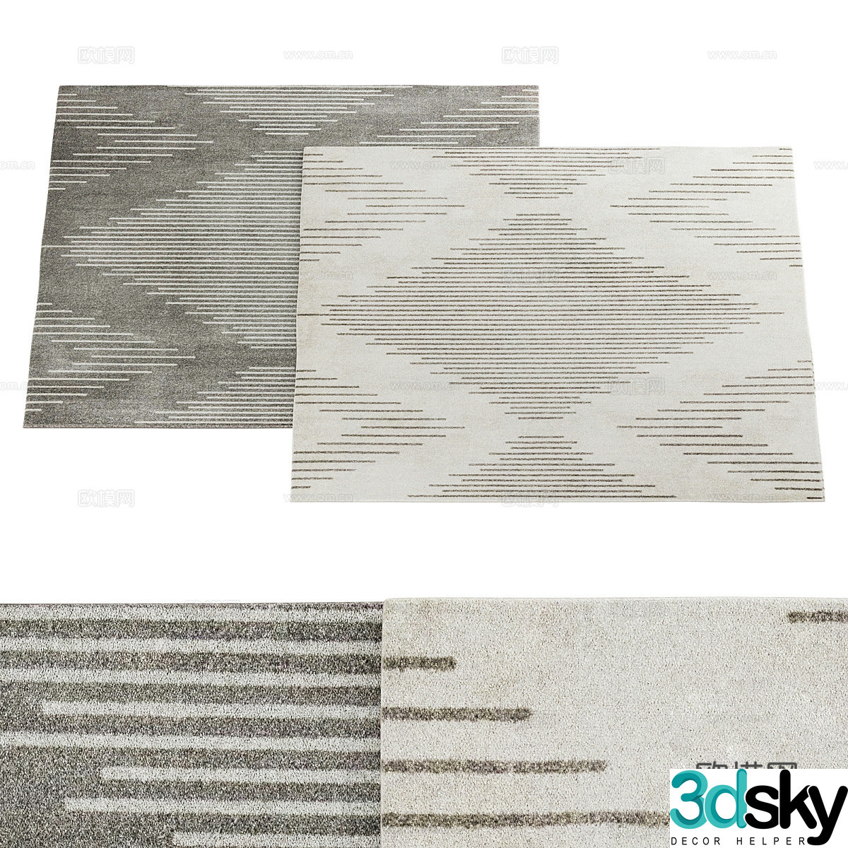Square carpet 3d model
