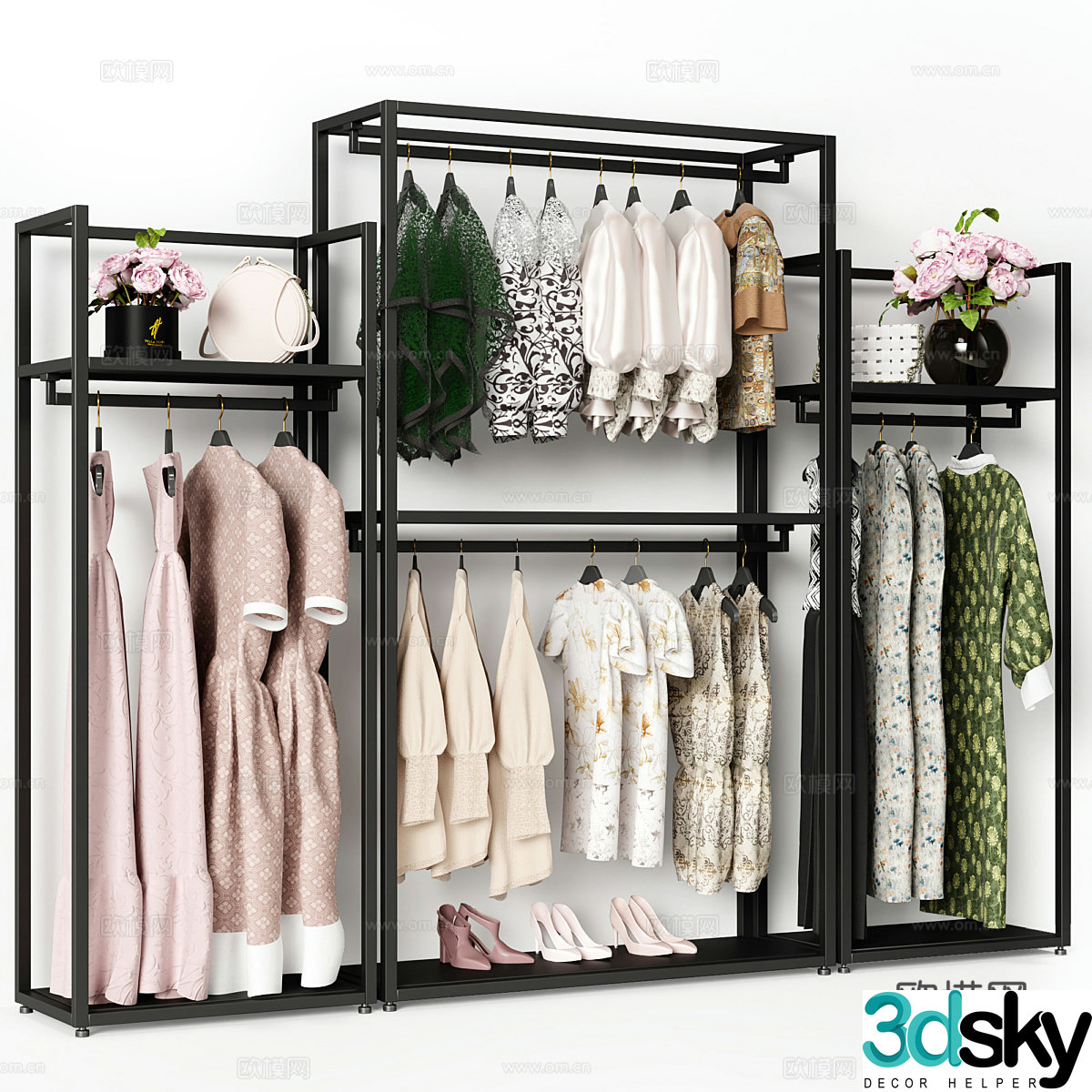 Clothestore hanger 3d model