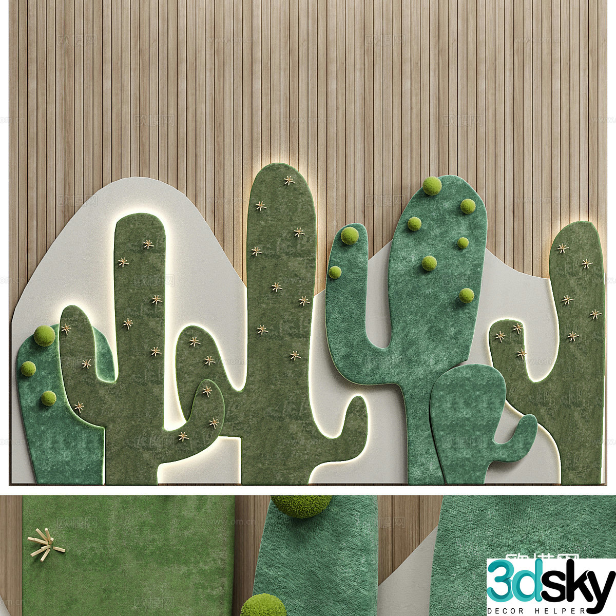 Background wall 3d model
