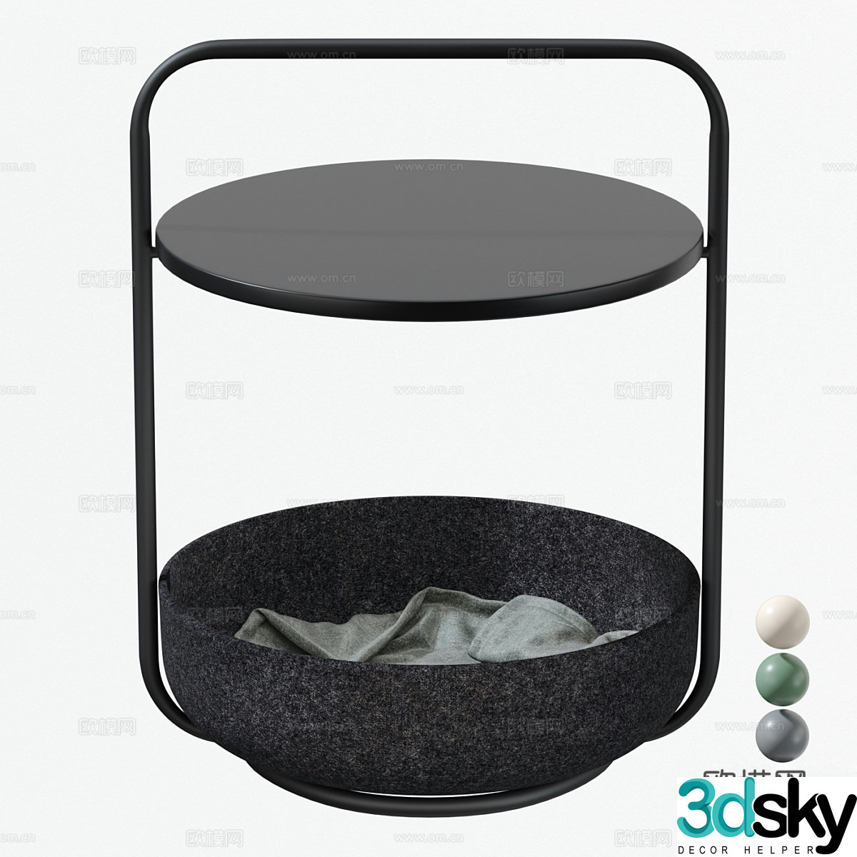 3D model of side angle angle
