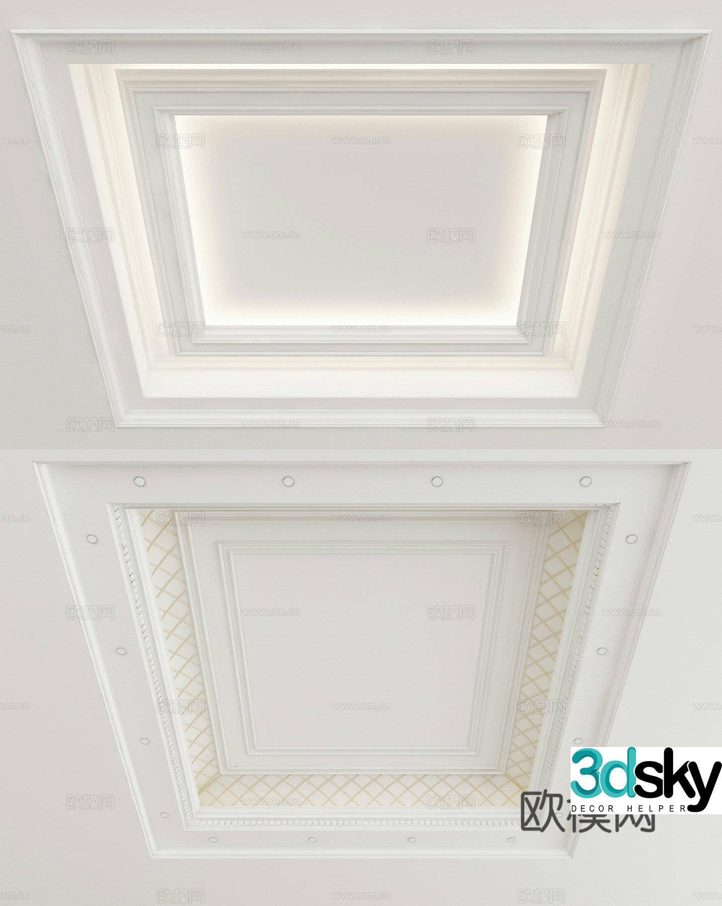 European style ceiling 3D model