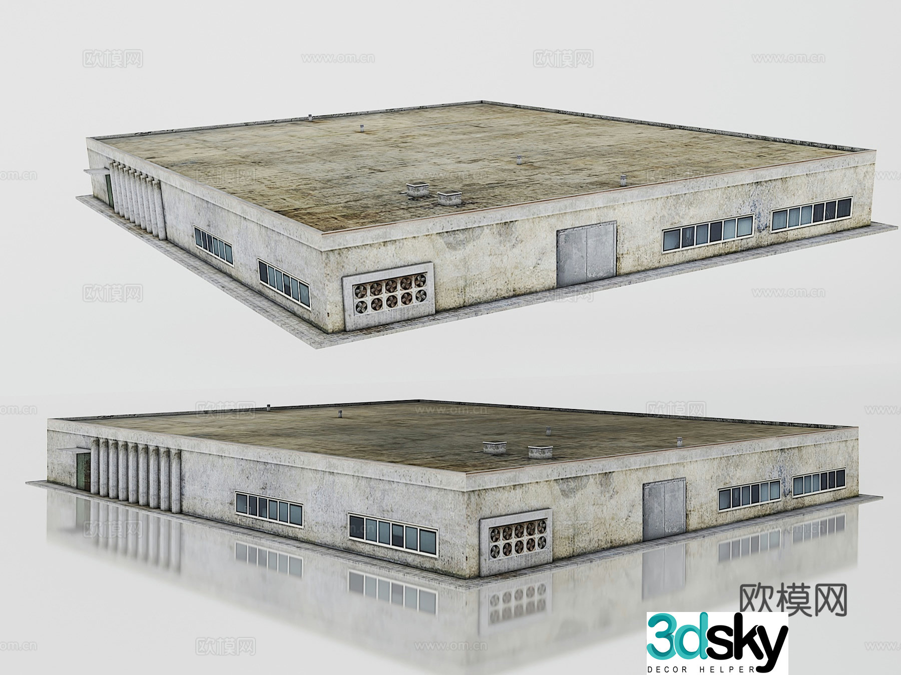 Building exterior 3d model