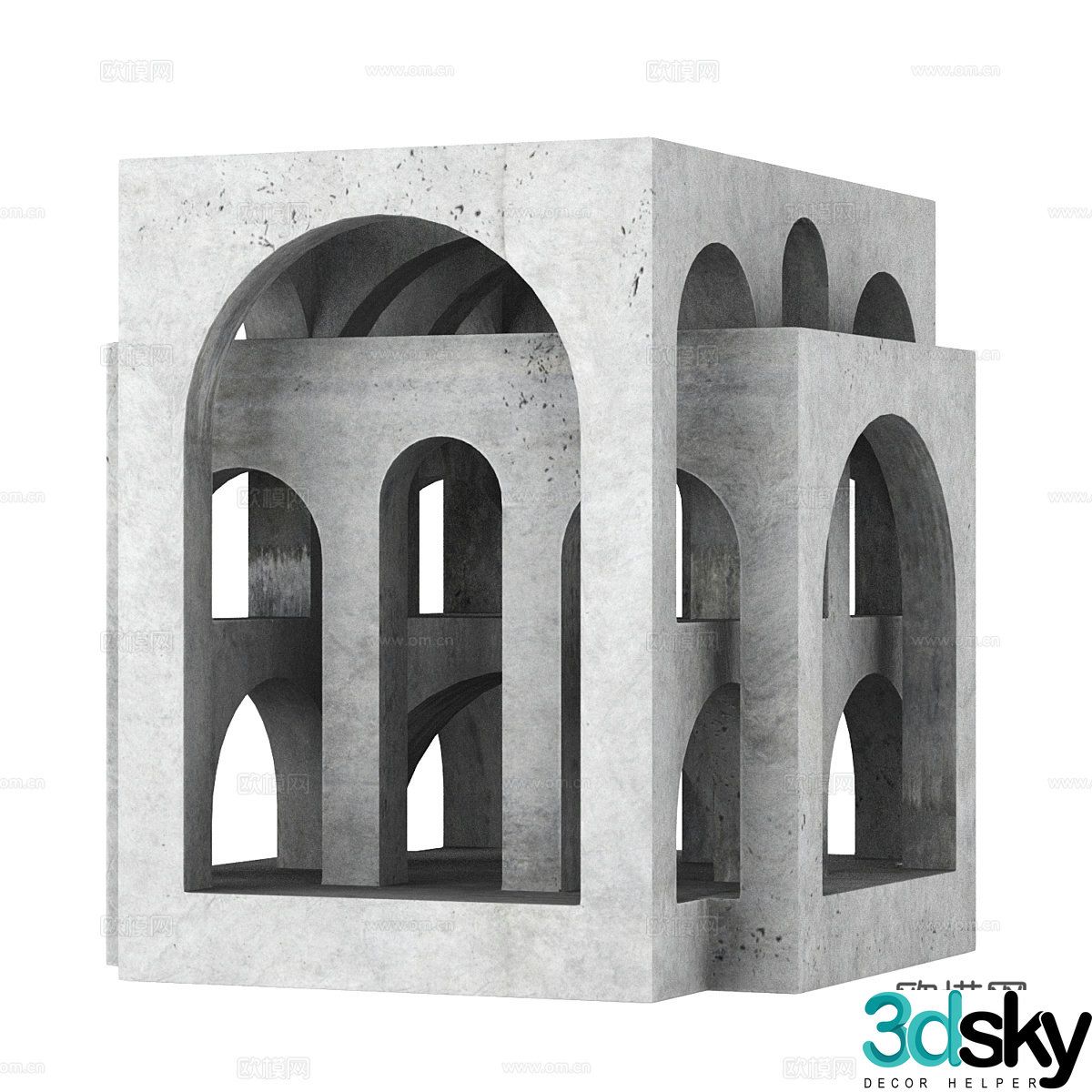 Modern sculpture ornaments 3d model