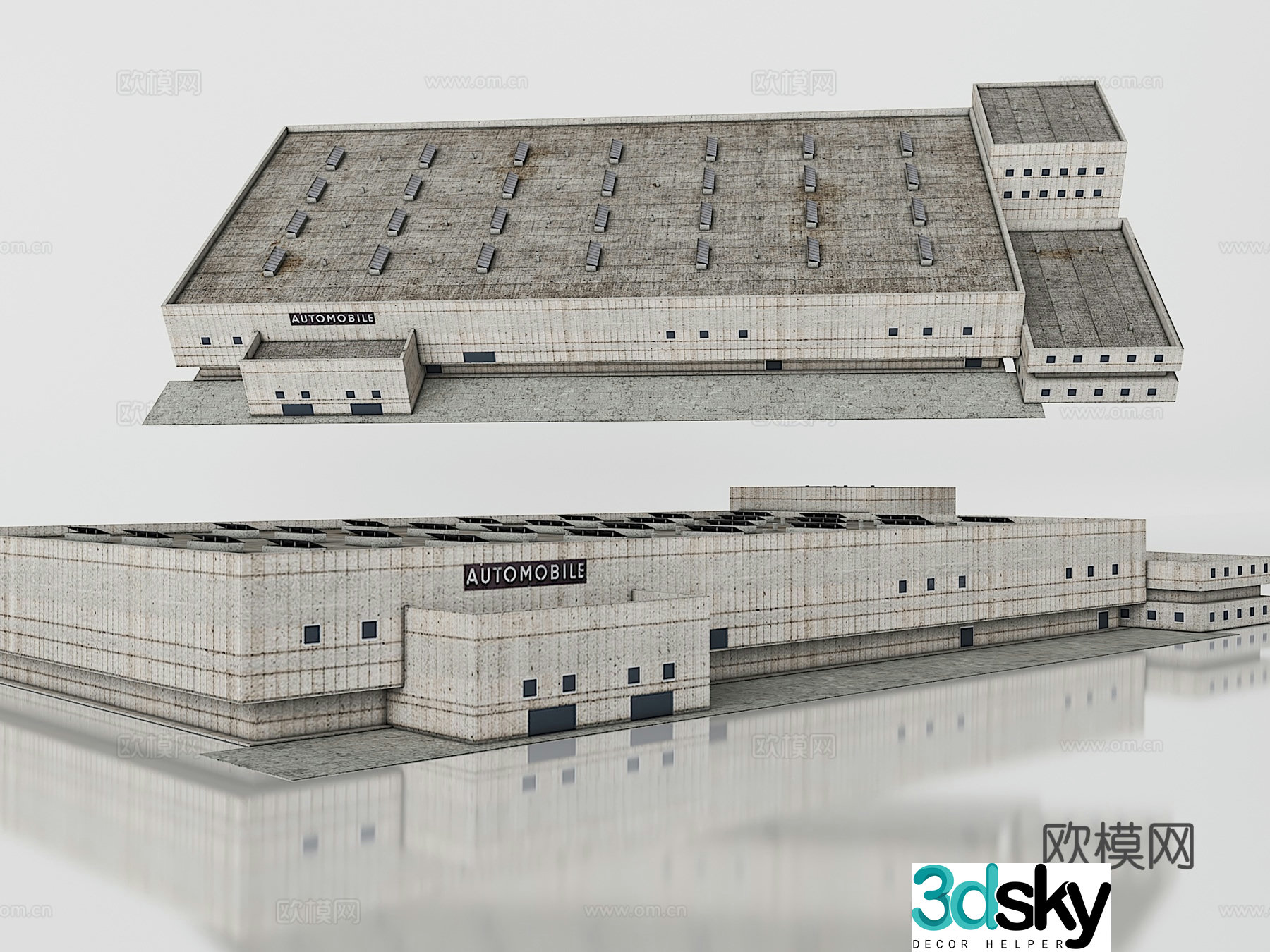 Building exterior 3d model
