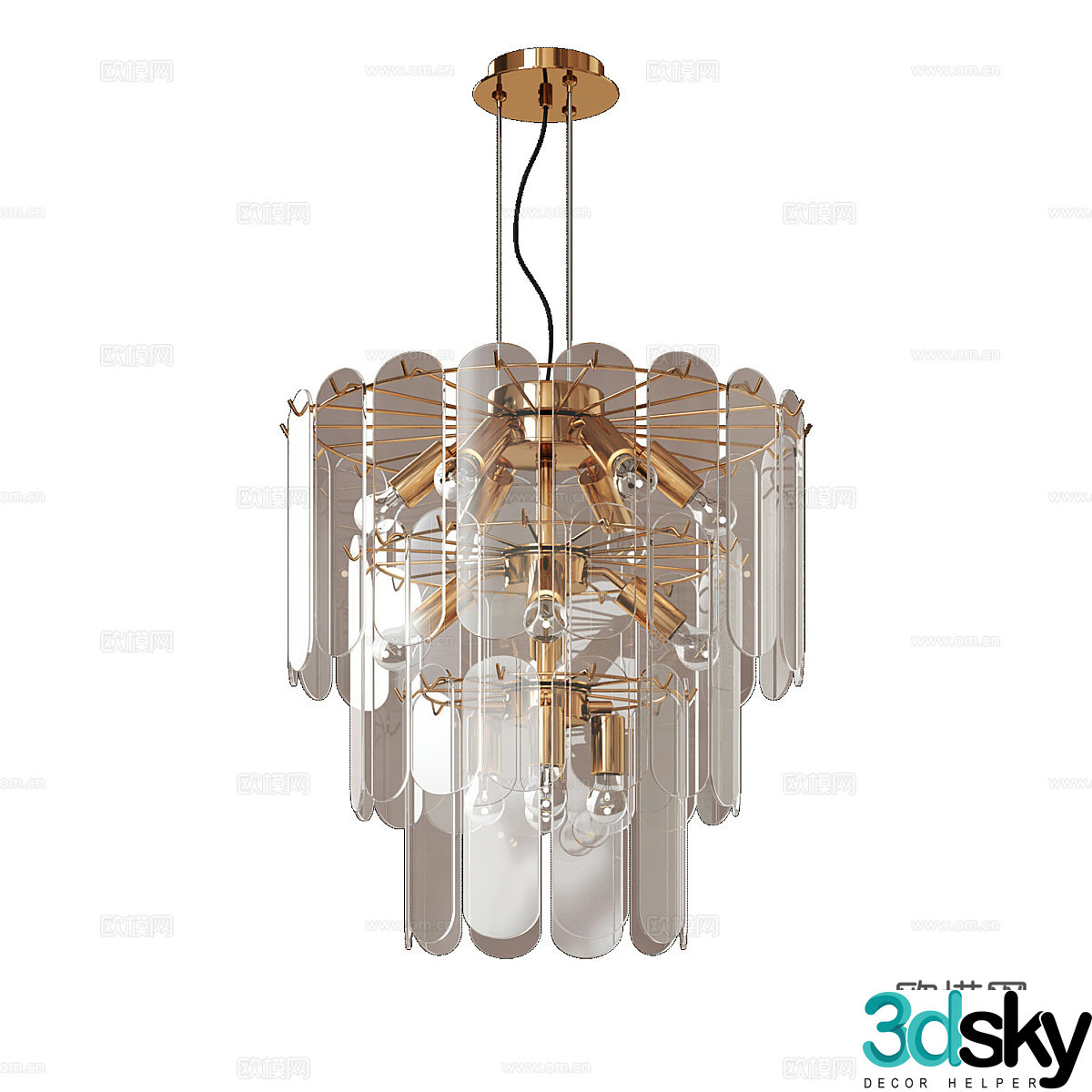 Modern simple and light luxury chandeliers chandeliers simple chandeliers living room chandeliers dining chandeliers lamp 3d model