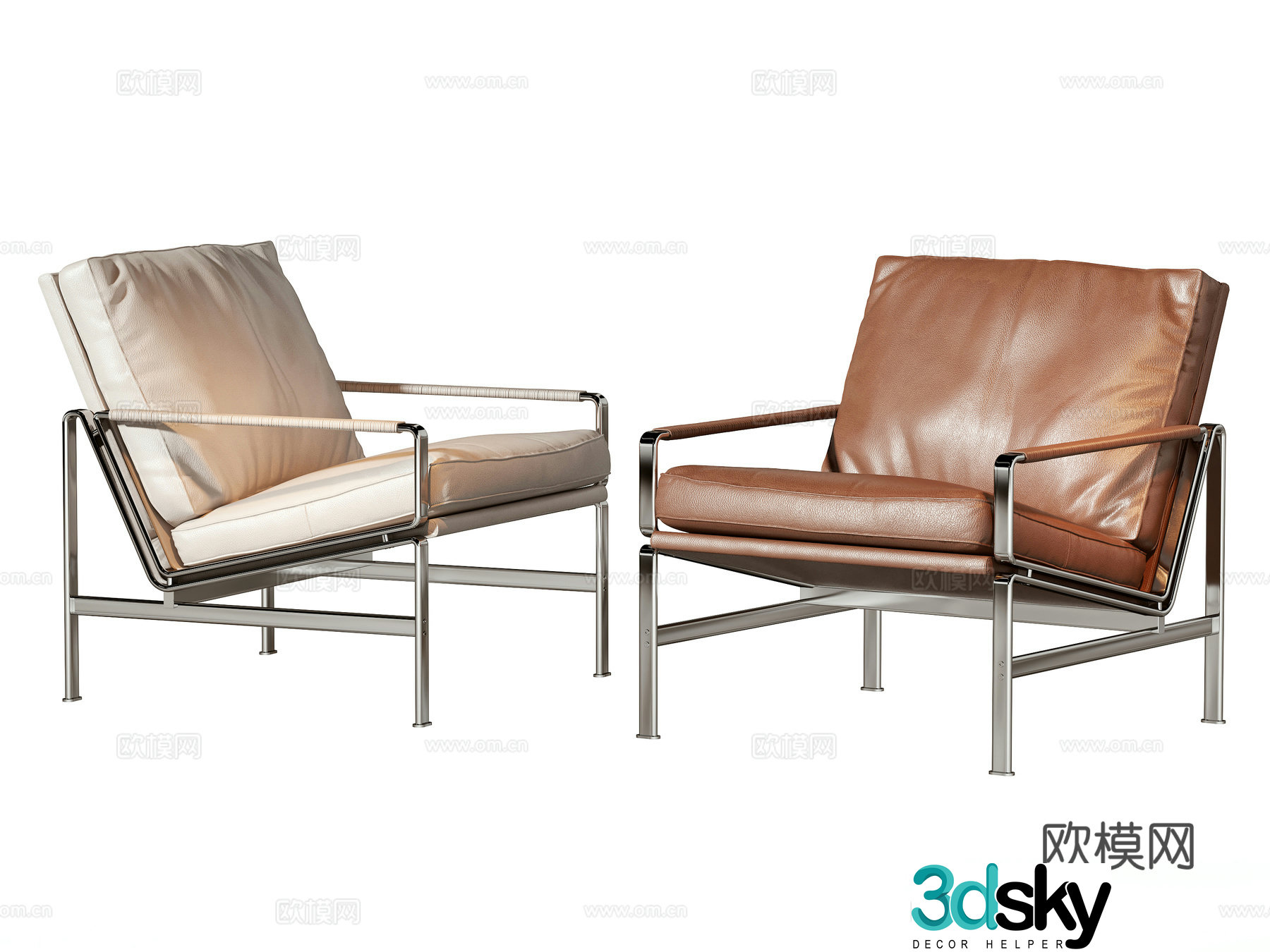 Modern leisure chair 3d model