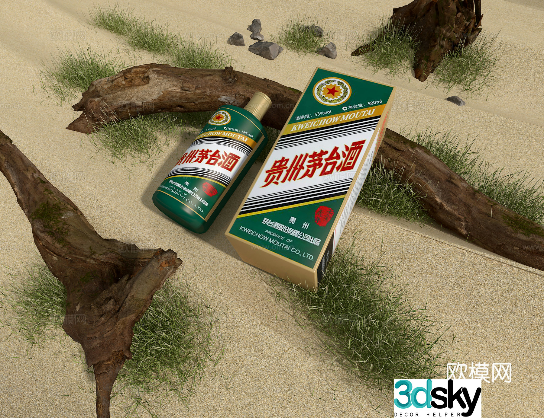 Moutai 3D model