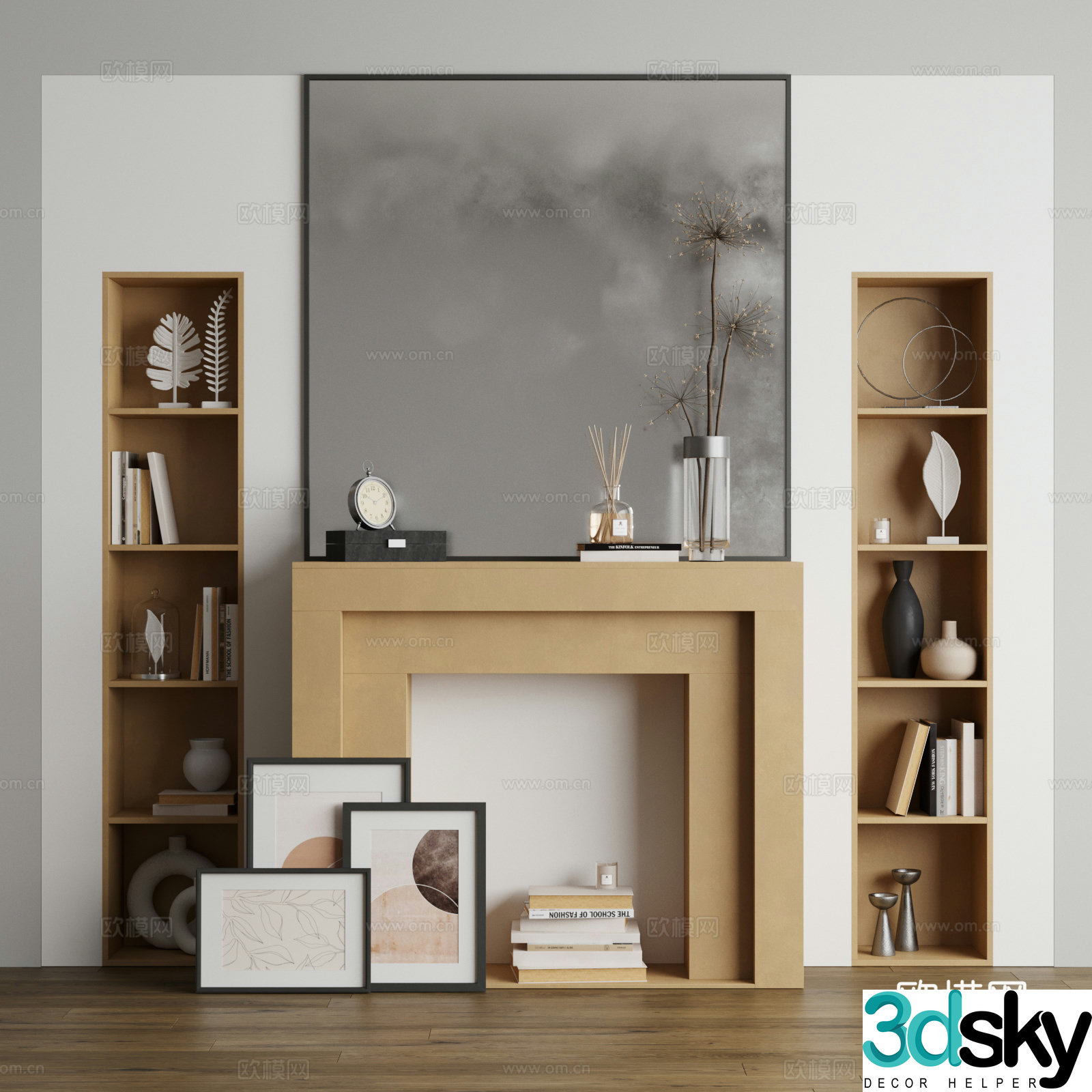 Fireplace 3d model
