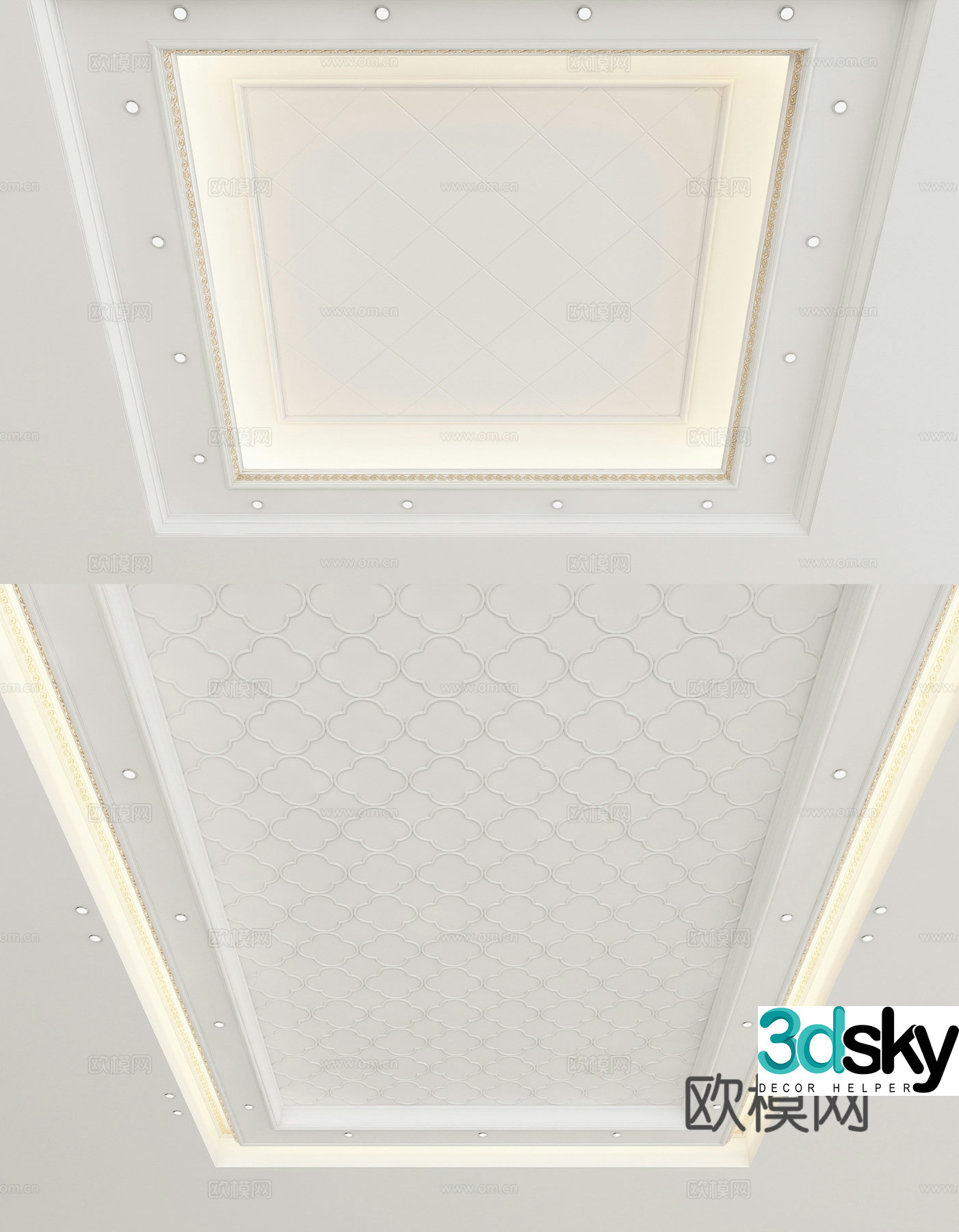 European style ceiling 3D model