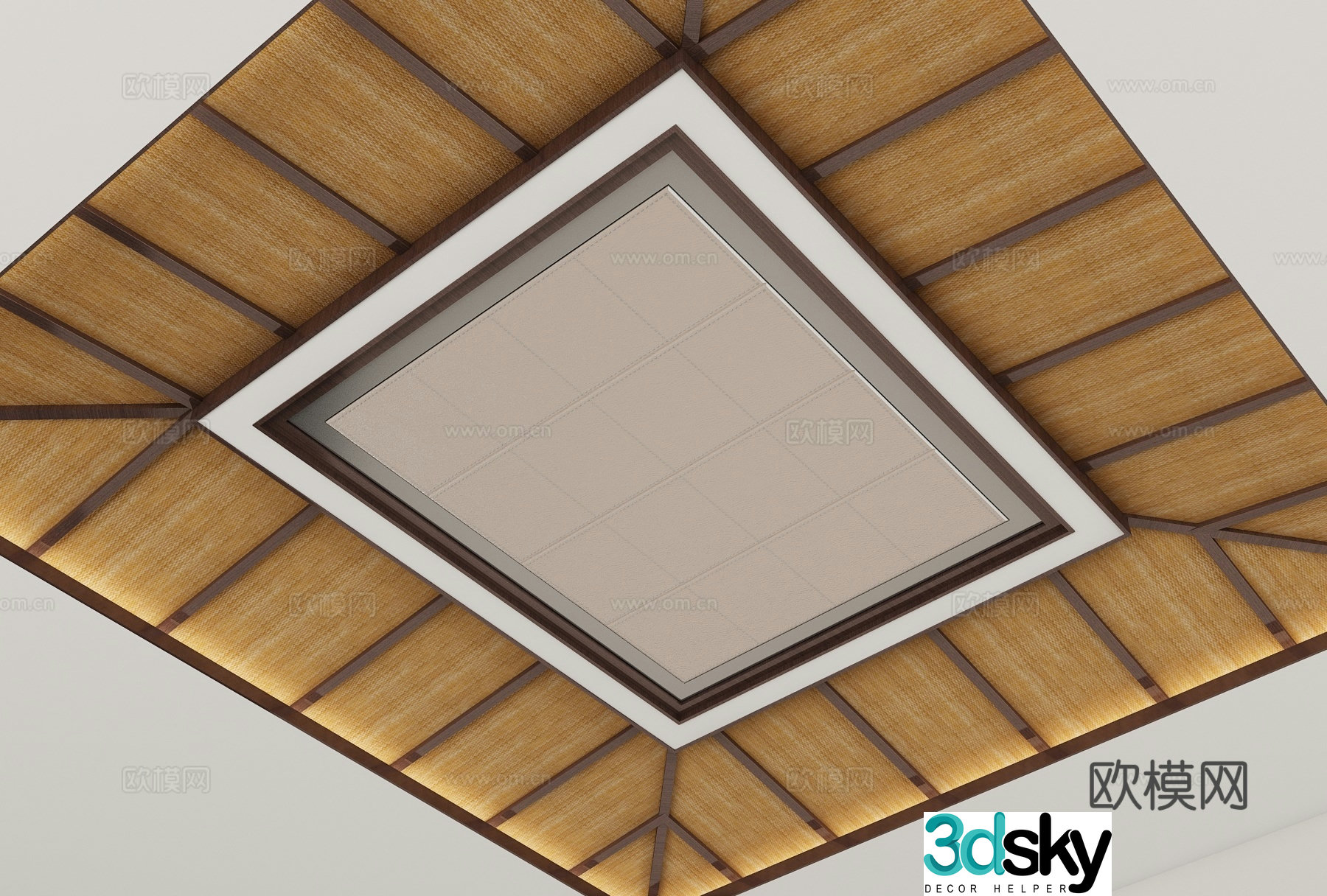 New Chinese style ceiling 3D model