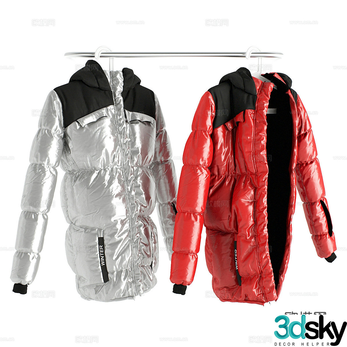 Down jacket 3d model
