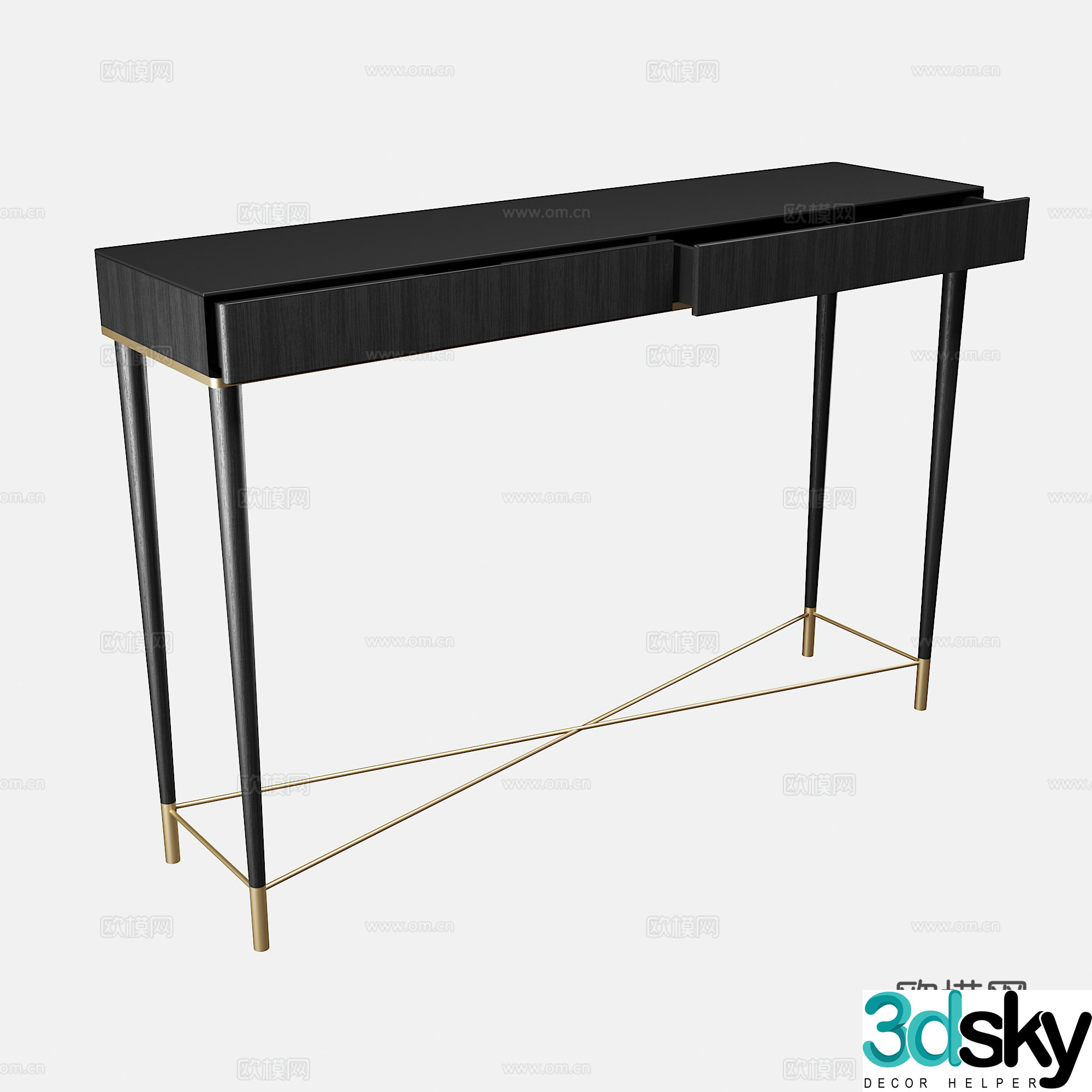 Modern light luxury end viewing platform 3D model