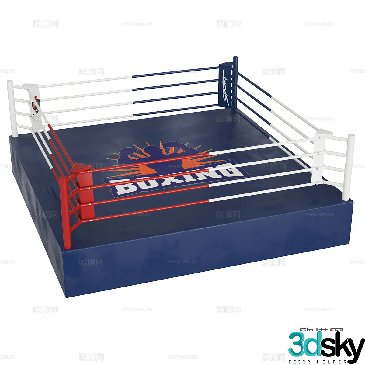 Boxing ring 3d model