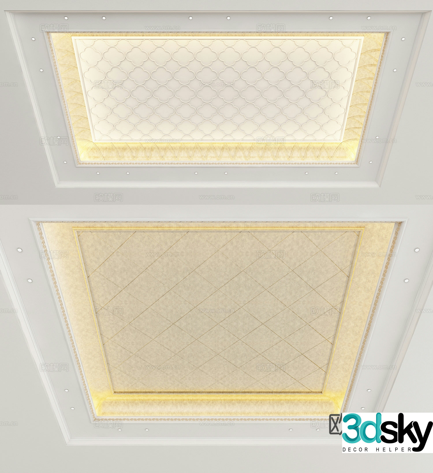 European style ceiling 3D model