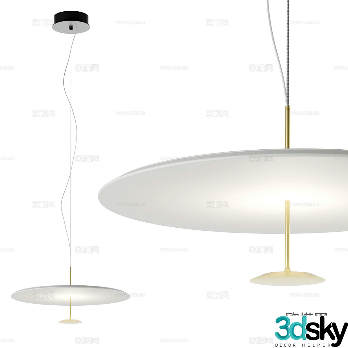 UMINA DoT60 chandelier 3d model