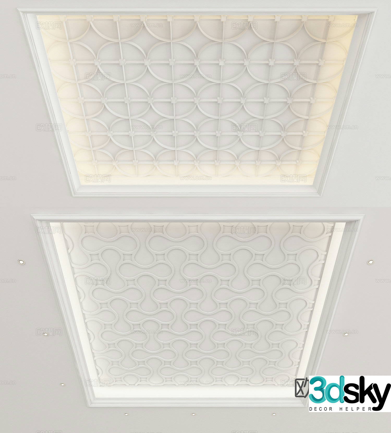 European style ceiling 3D model