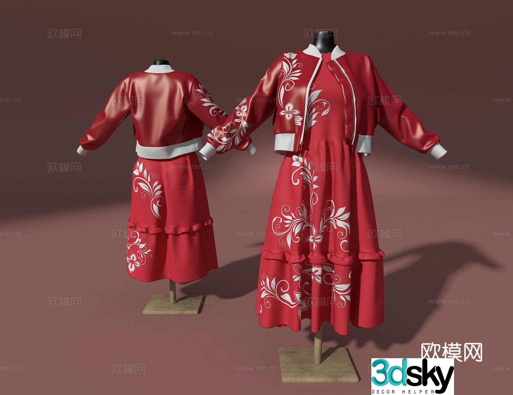 Women’s Clothes 3d Model