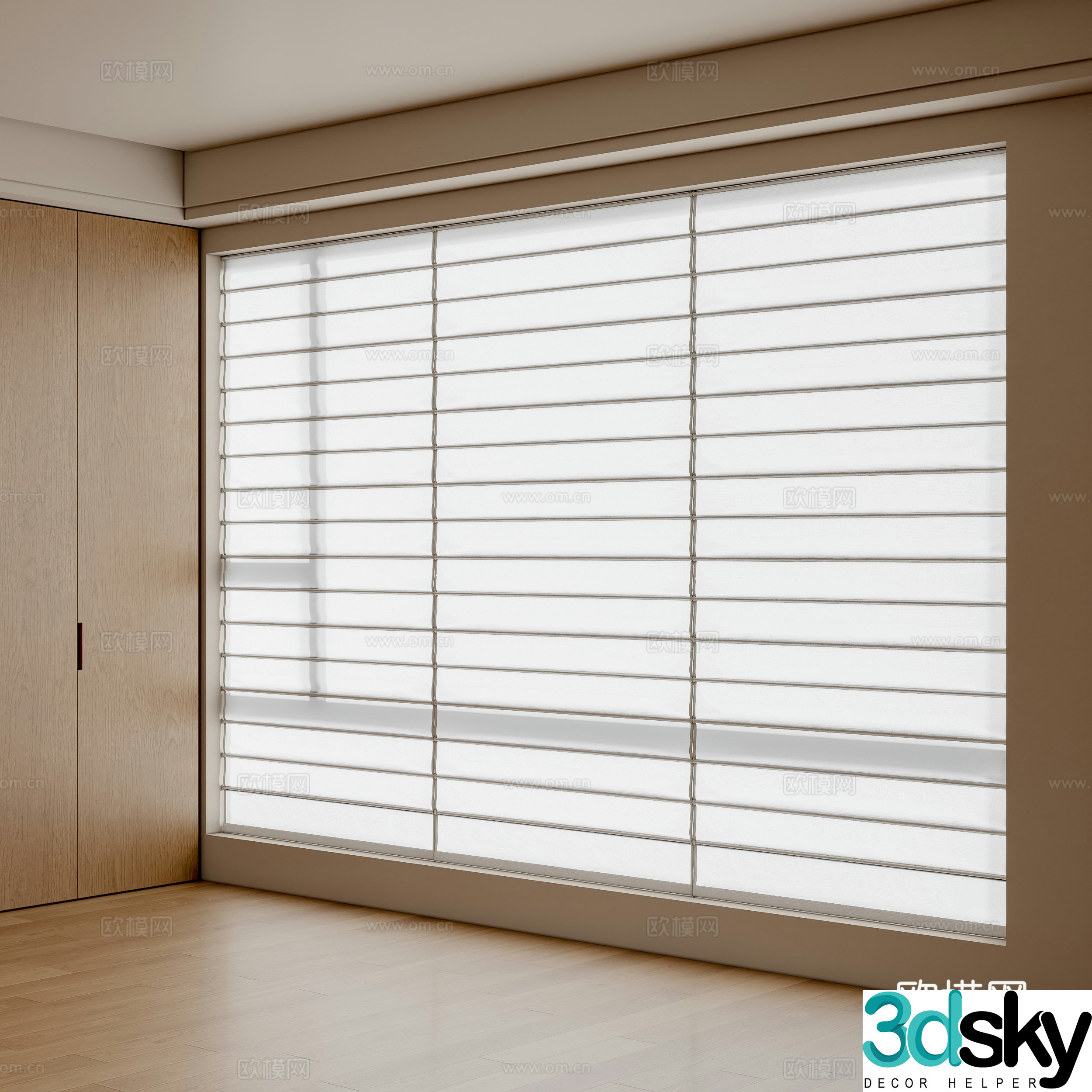 Modern Shangri-La Curtain 3D Model