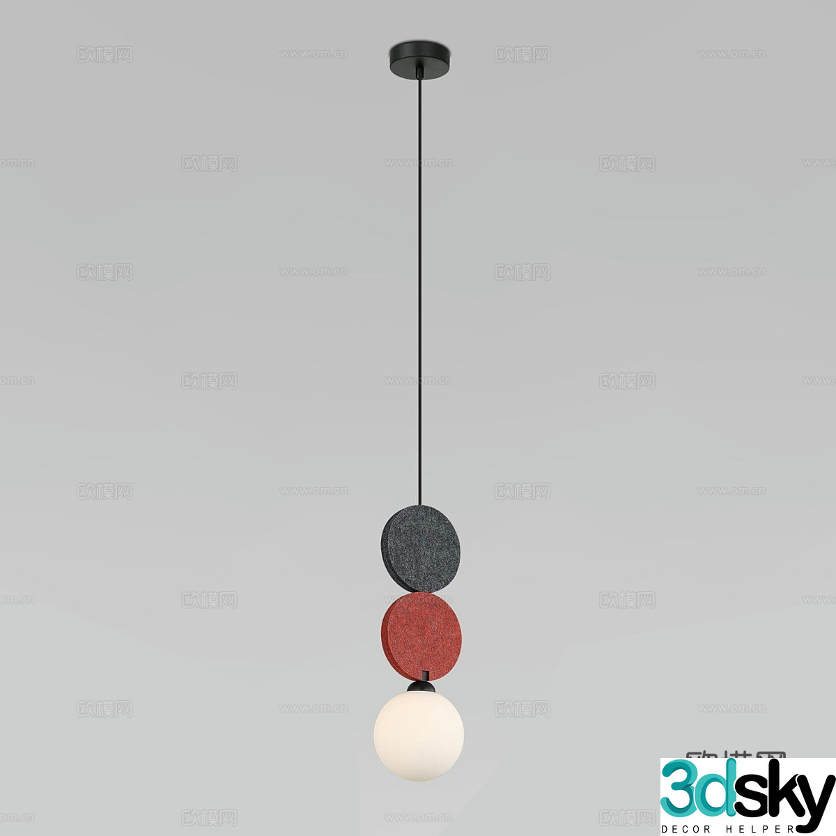 Modern simple chandelier chandelier simple chandelier spherical chandelier living room chandelier dining chandelier 3d model