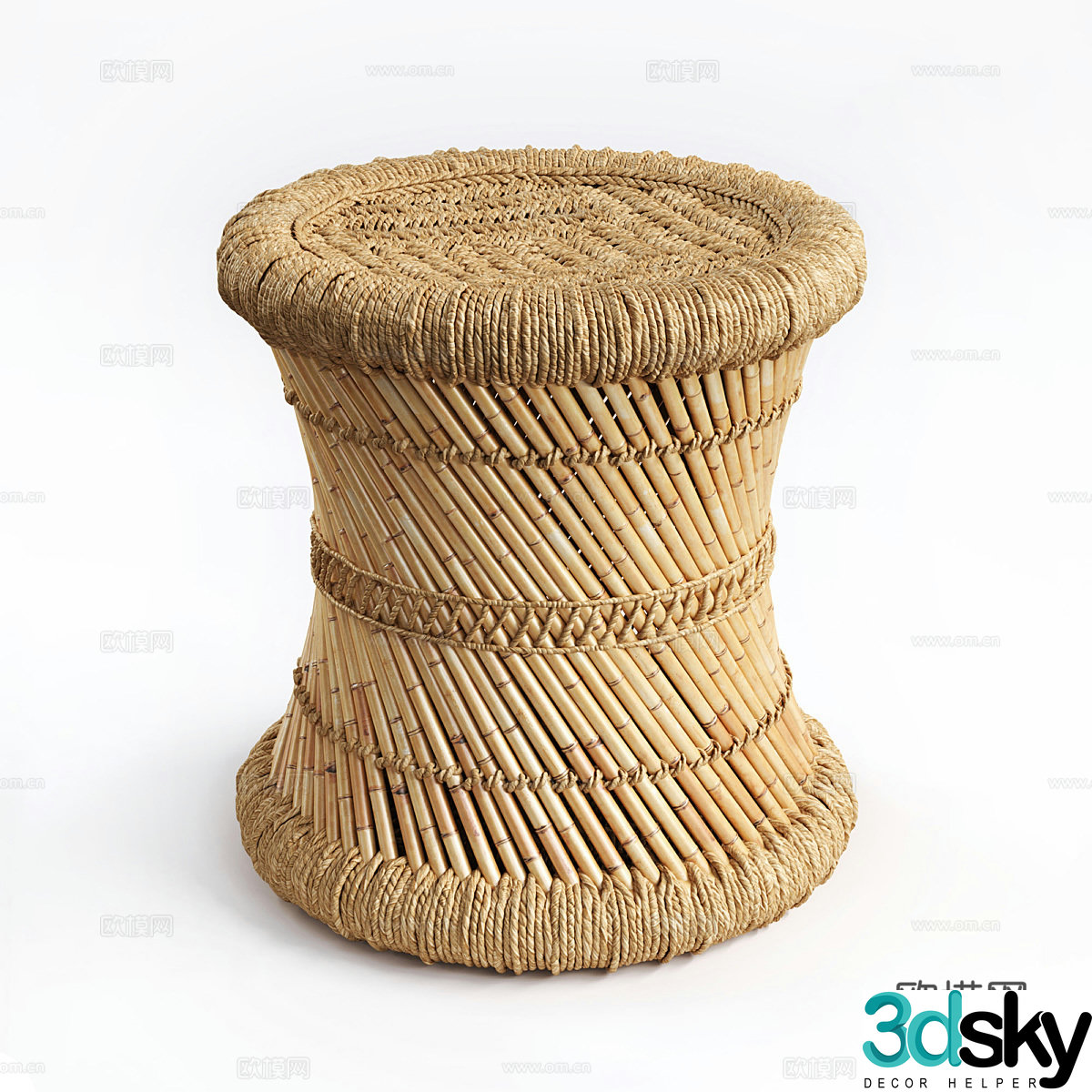 Tingda round stool 3d model