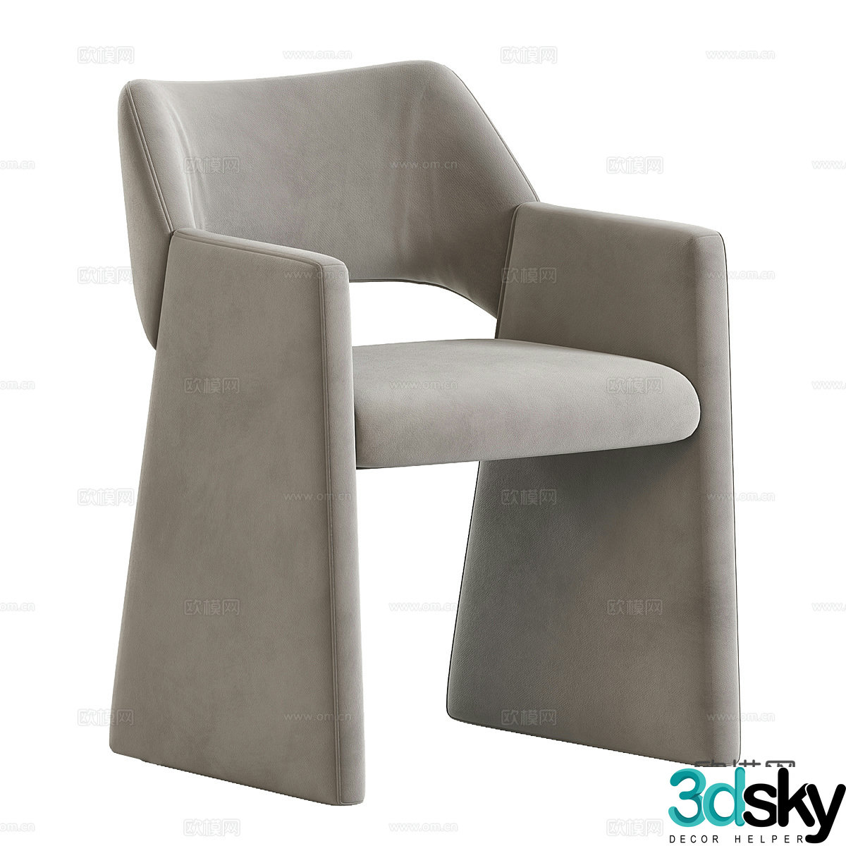Modern simple single sofa single sofa simple sofa living room sofa 3d model