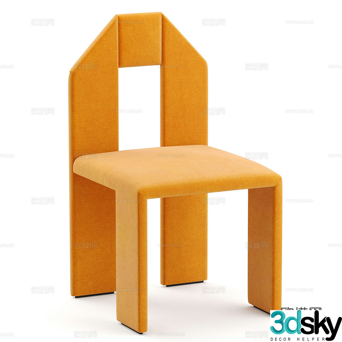 Sofa coffee table combination 3D model