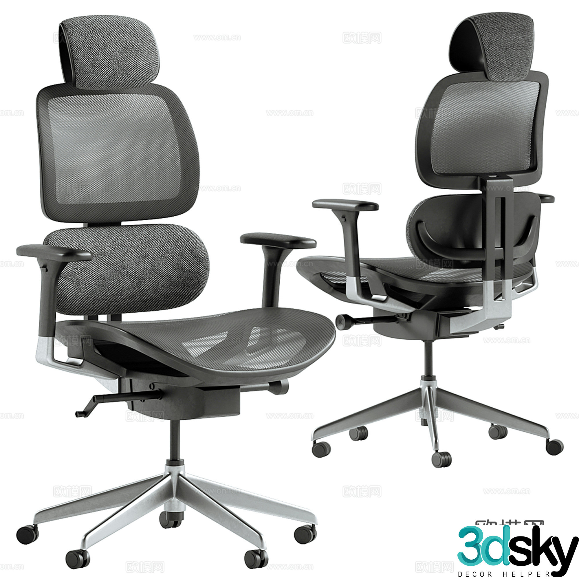 Modern office chair 3d model