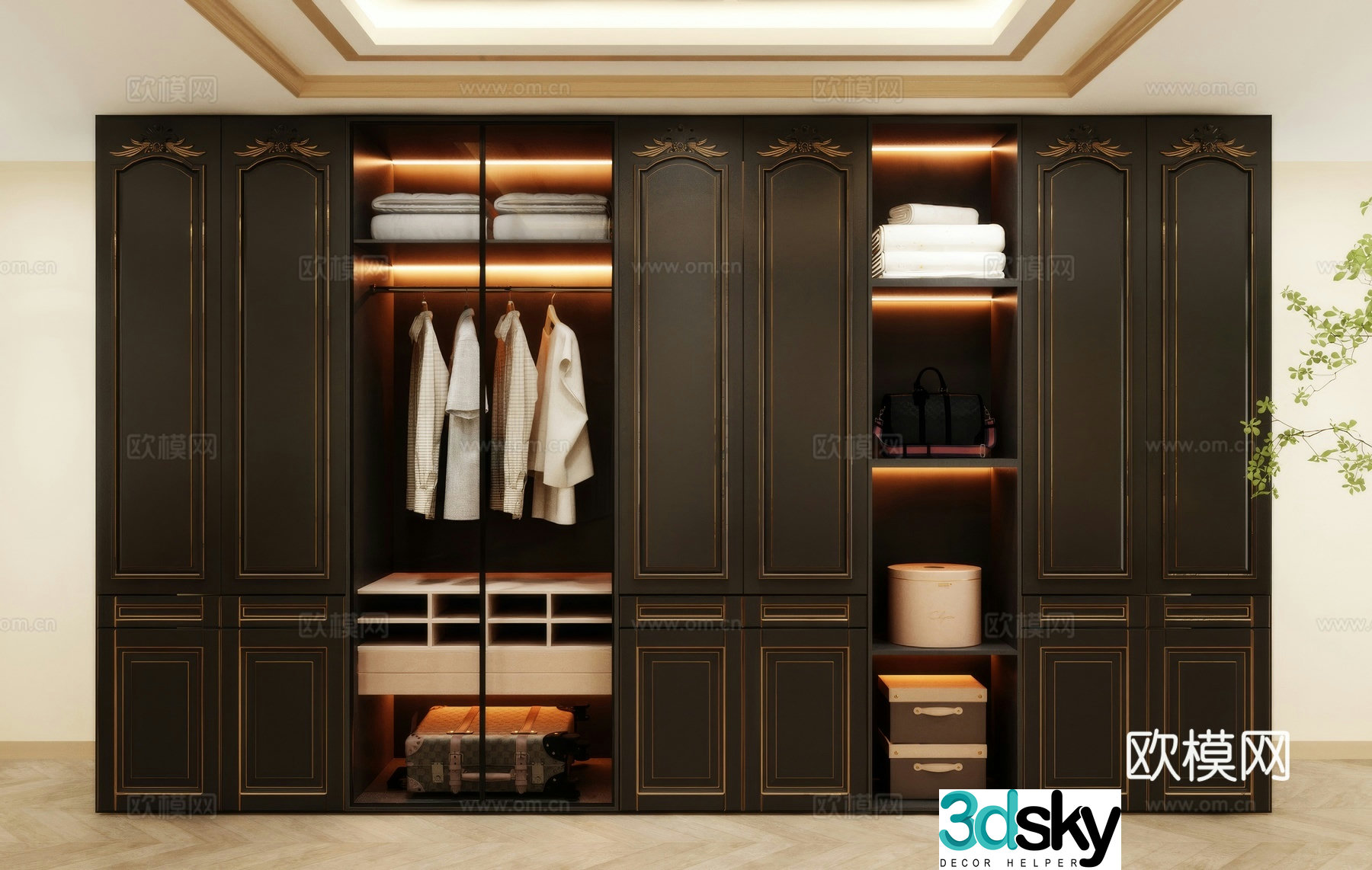 Wardrobe design Wardrobe renderings Wardrobe wardrobe design Wardrobe cabinet 3d model