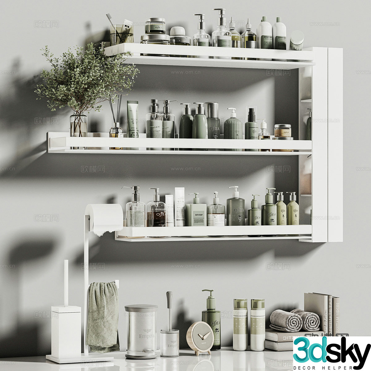 Bathroom small pieces 3D model