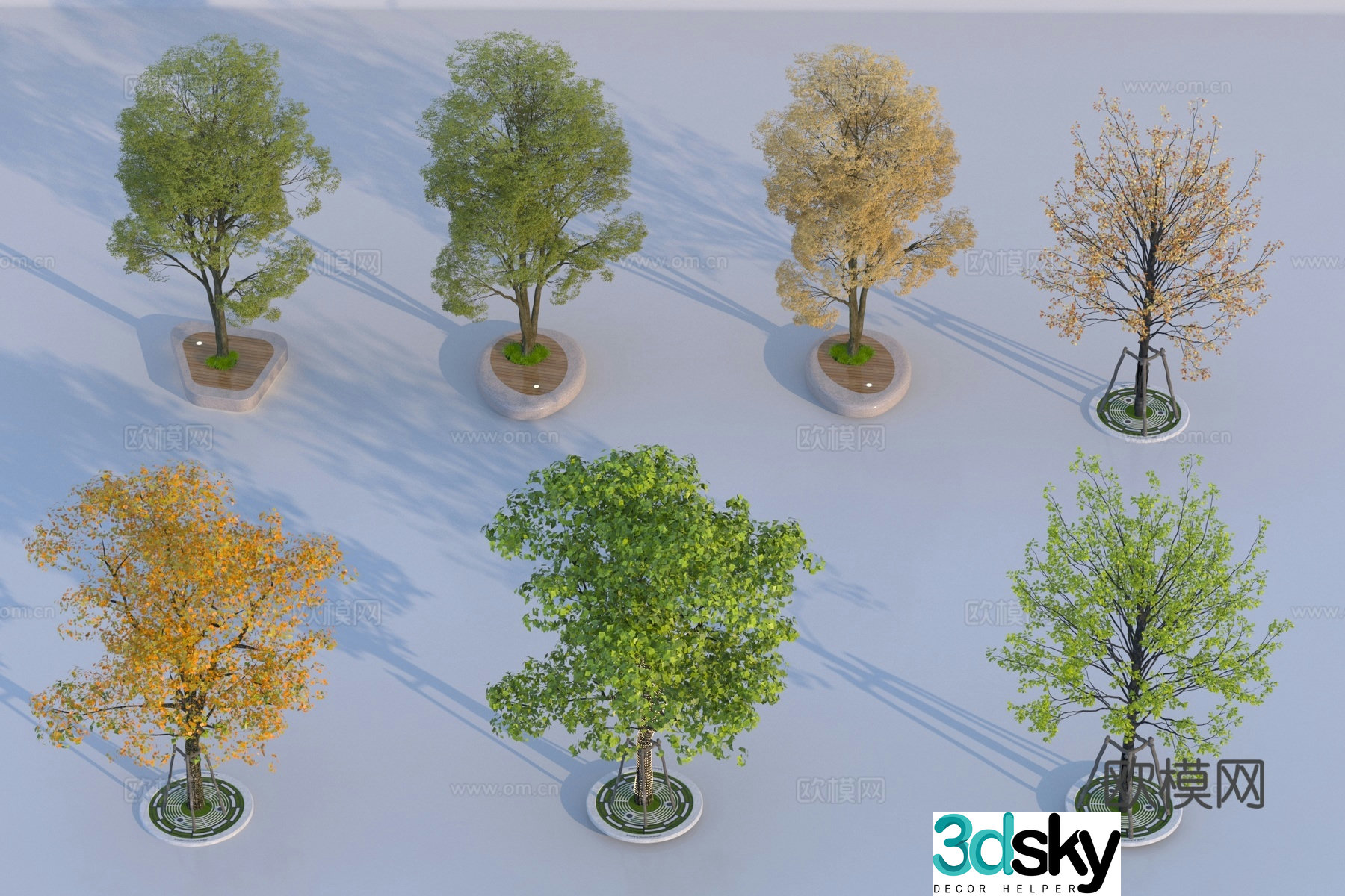 Modern tree landscape tree 3d model