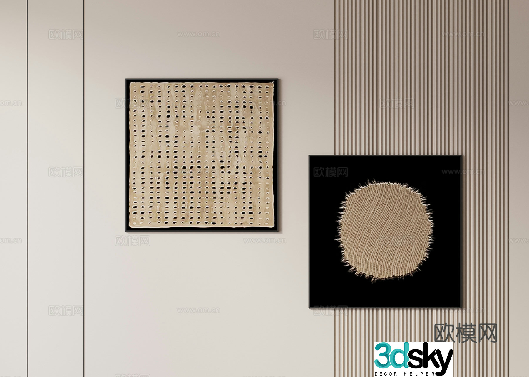 3D model of medieval style hanging painting