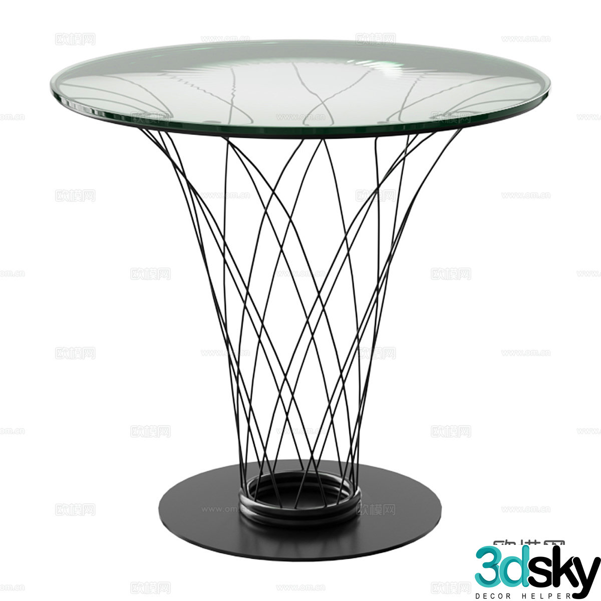 Round table 3d model