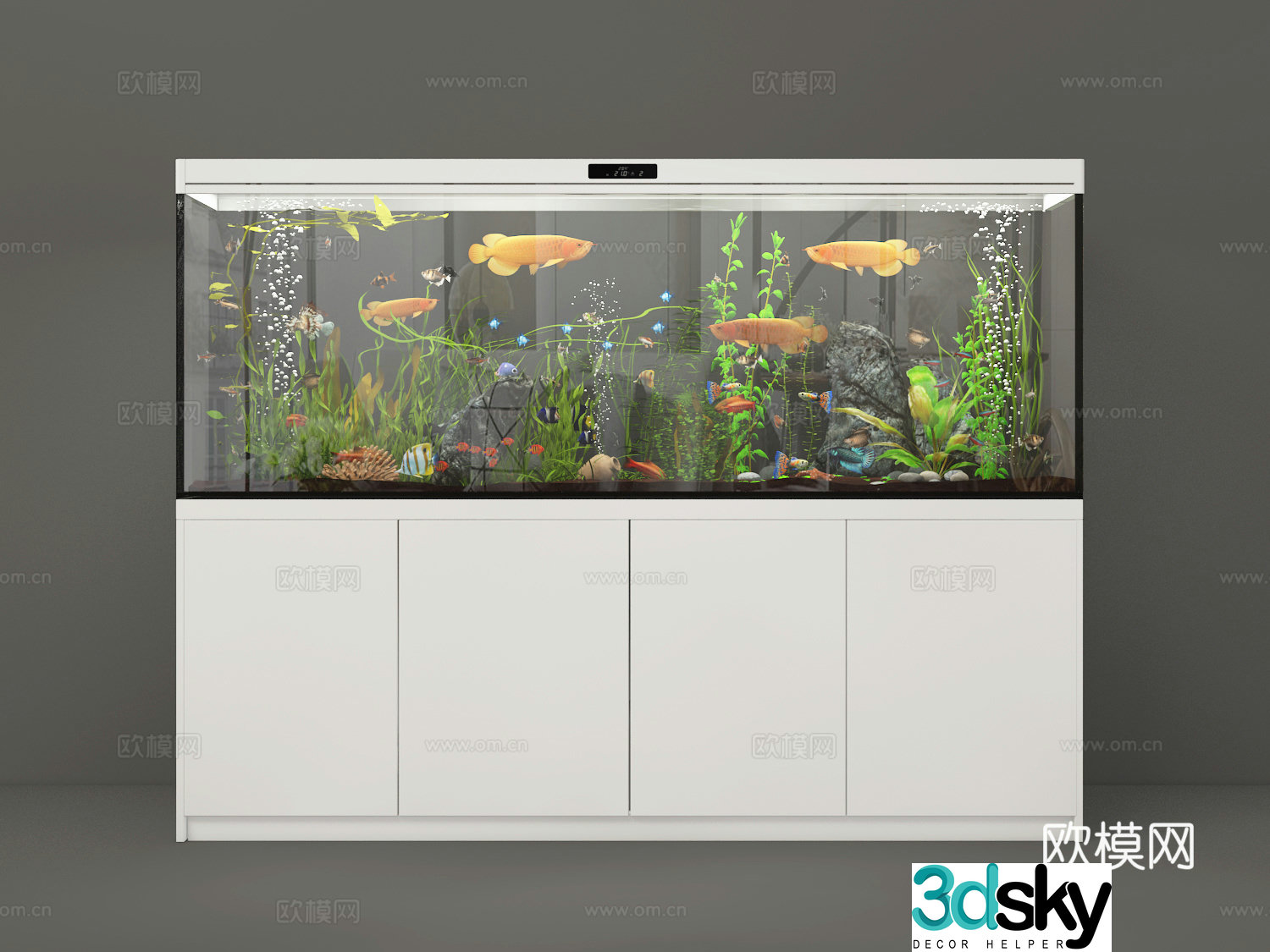 Fish tank 3d model