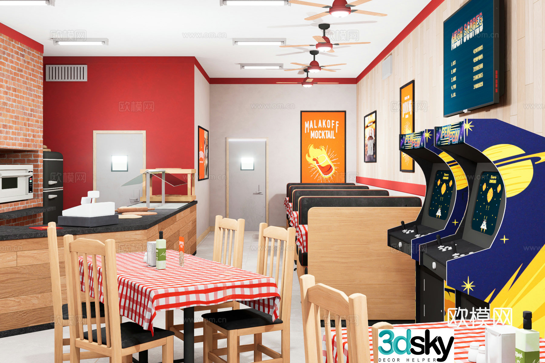 Restaurant 3d model