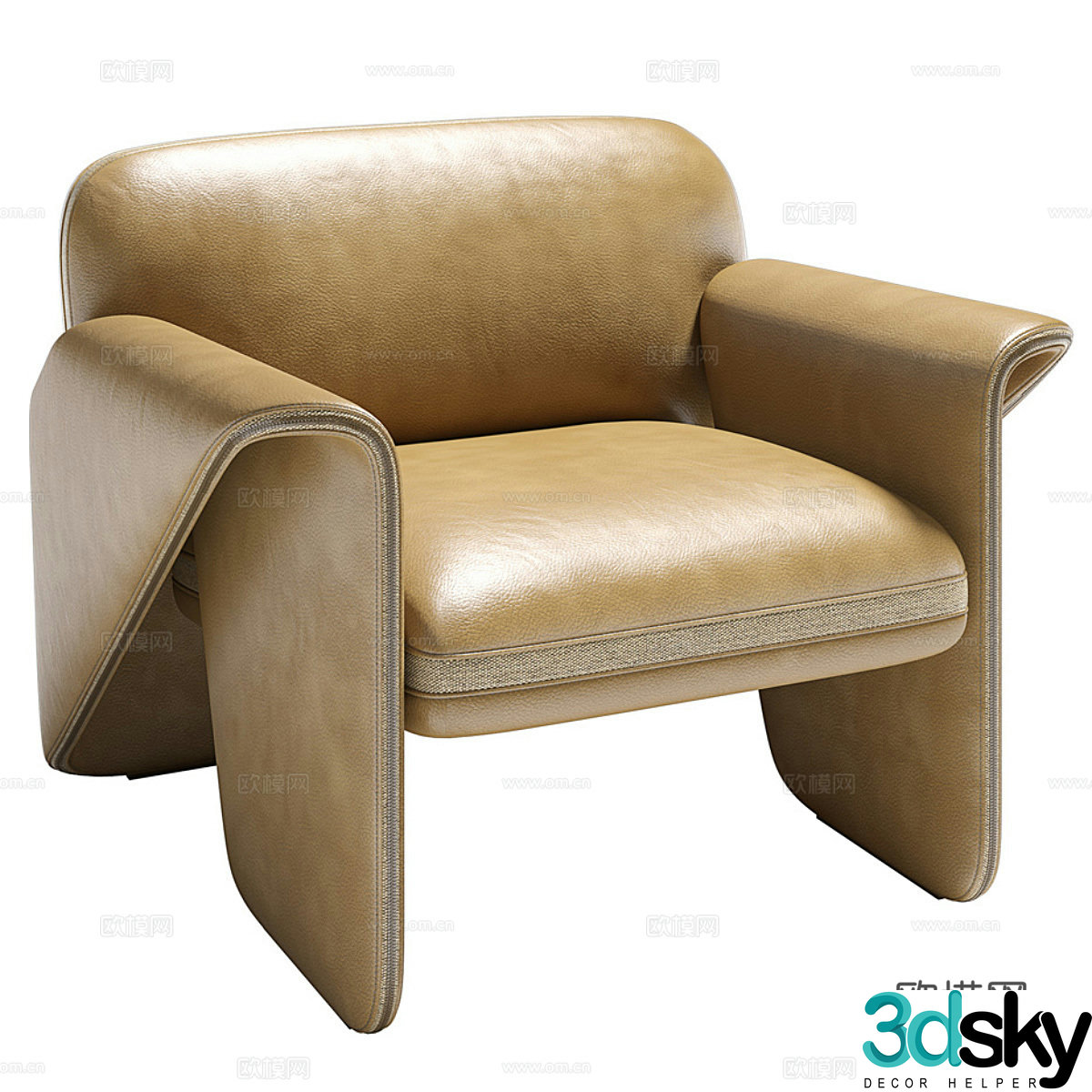 Single sofa 3d model