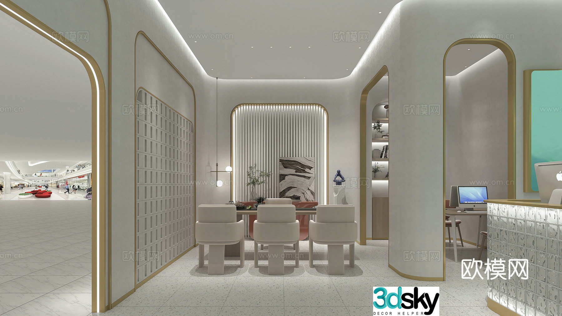 Clothing store Shoe store Exhibition hall Jewelry gift store 3d model