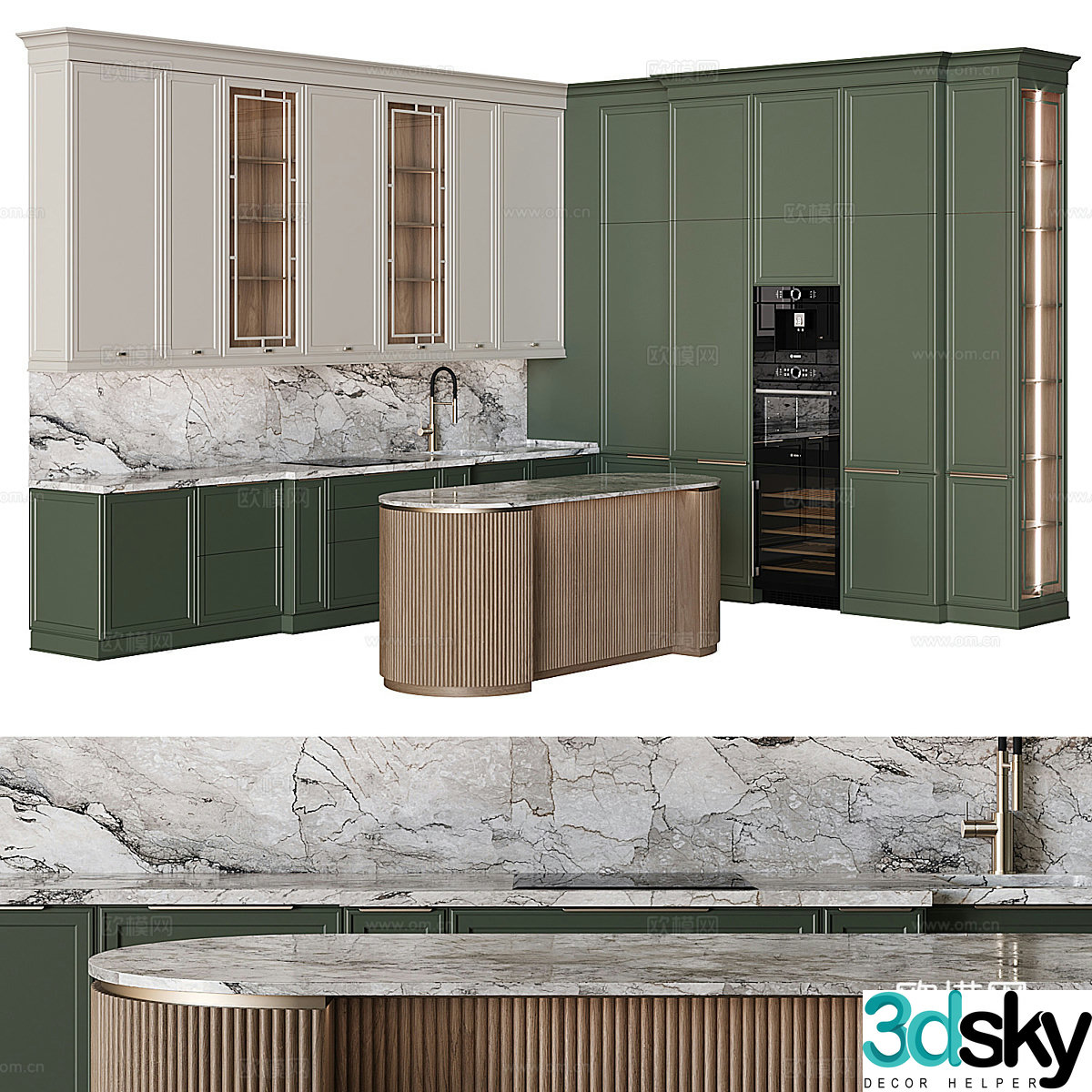 Neoclassical cabinet 3d model
