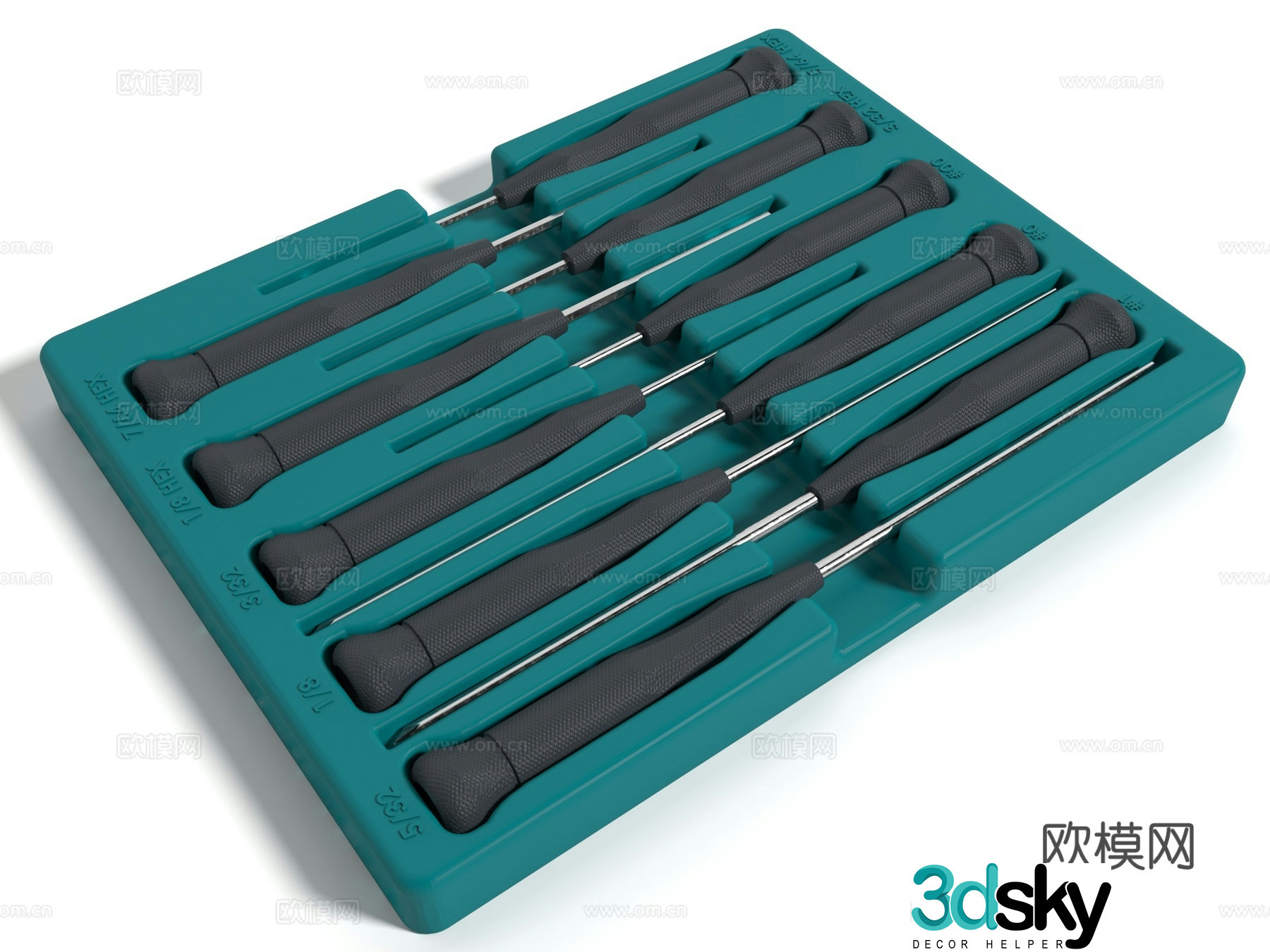 Modern style hardware tools 3d model
