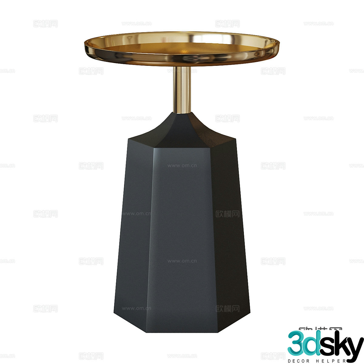 3D model of side table