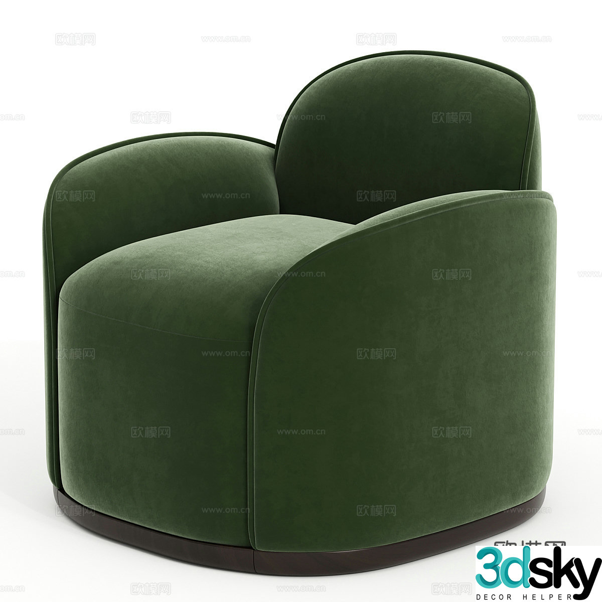 Single sofa 3d model
