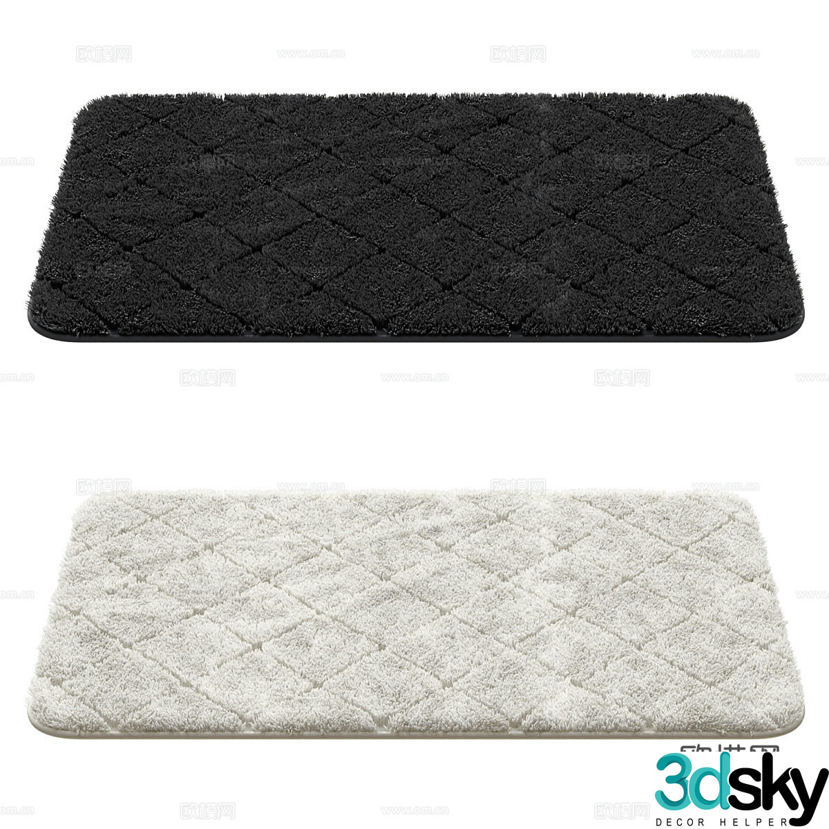 Square carpet 3d model