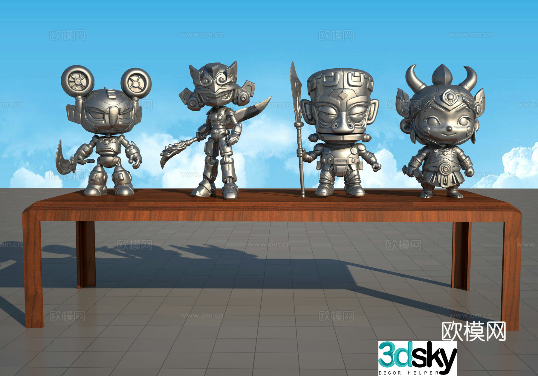 Sanxingdui cartoon 3d model