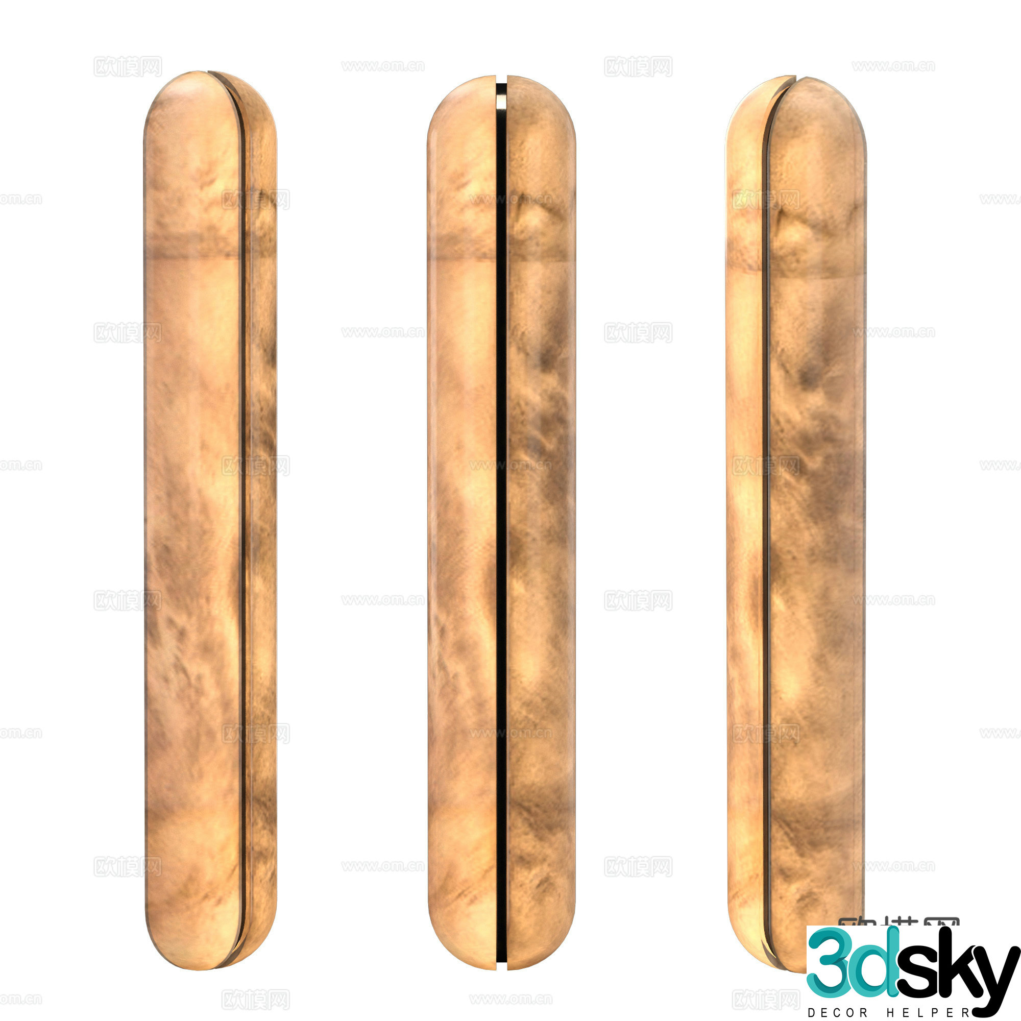 New Chinese style decorative wall light 3D model