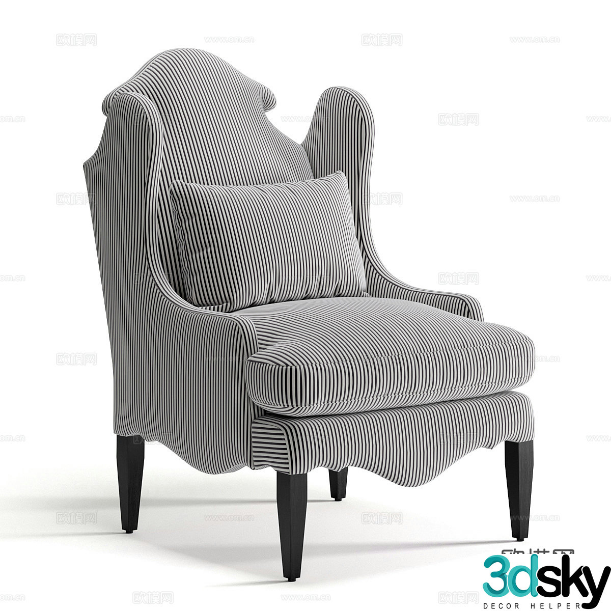 Single sofa 3d model